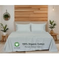 thumbnail image 7 of RUVANTI 100% Organic Cotton Sheets - California king Sheet Sets - 4 Piece Percale Weave Bedding, Crisp, Cooling & Breathable, Soft & Durable, 16" Deep Pocket, Hotel Quality Sábanas - Bud Club, 7 of 7