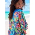 thumbnail image 4 of Swim 365 Women's Plus Size Ruched Caftan Cover Up, 4 of 6