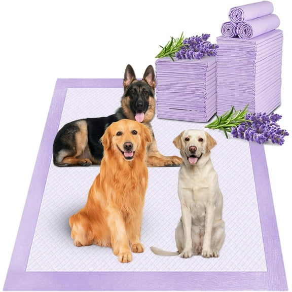 Lavender Scented Super Absorbent & Leak-Proof Puppy Pads, 36"x36" Odor Control Pet Training Dog Pee Pads, Thicken Quick Dry Pee Pads, Potty Training Pads for Dogs Cats, Rabbit - 30Counts