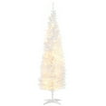 thumbnail image 1 of HOMCOM 6' Prelit Artificial Christmas Tree with Warm White LED Lights, 1 of 10