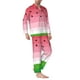 thumbnail image 2 of Balery Watermelon Pijama para Hombre de Dos Piezas con Manga Larga, Conjunto de Dormir y Descanso Suave con Bolsillos-Large, 2 of 7