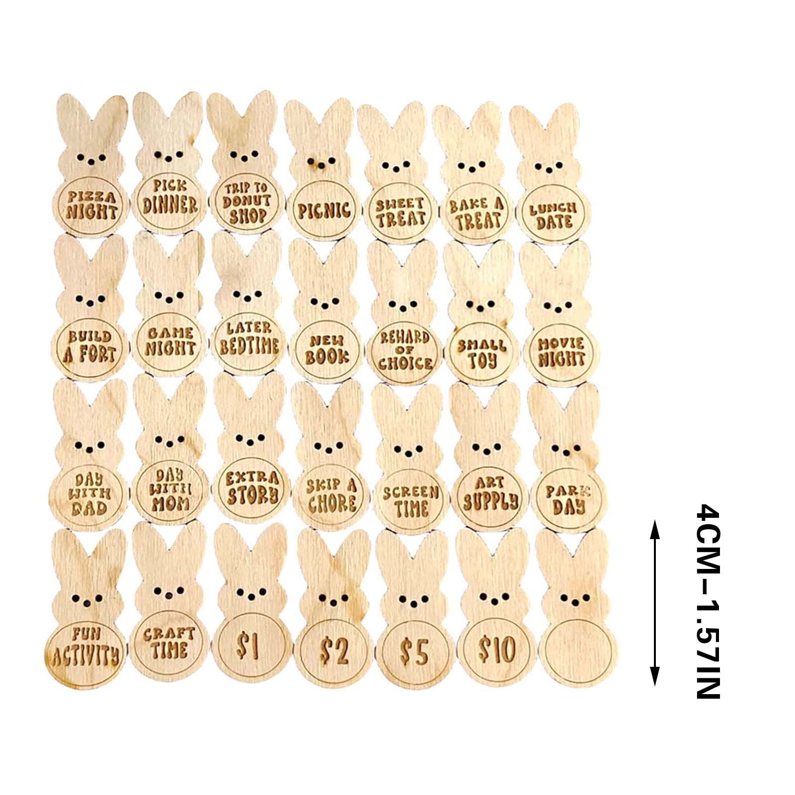 Easter Gift! Tunhigl Easter Rewards Bunny Eggs Tokens Event And Party Supplies
