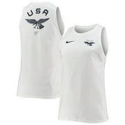 Angle View: Women's Nike White Team USA 2020 Summer Olympics Eagle Tank Top