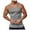 Grey, variant on Men's Summer Knitted Vertical Stripe Fitness Tank Top Breathable Workout Athletic Sleeveless Shirt Wicking Lightweight Comfortable Gym Running Men's Henley Shirts Washed Sleeveless Tank Tops