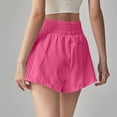 thumbnail image 4 of Maqroz Womens High Waisted Athletic Shorts Pleated Side Panels Lightweight Breathable Summer Casual Outfits for Running Gym Workout Tennis with Pockets, 4 of 5