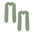 thumbnail image 2 of Xecao Light Green Squares Print Graduation Shawl Stole Honor Stole Adult 72" Academic Commencements, 2 of 7