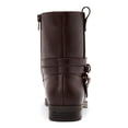 thumbnail image 3 of STYLE & COMPANY Womens Brown Buckle Accent Padded State Round Toe Block Heel Zip-Up Booties 6 M, 3 of 4