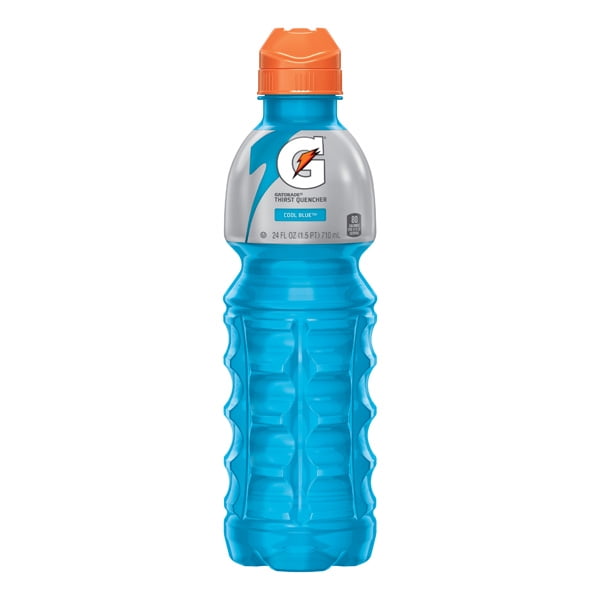 Gatorade Mainline Cool Blue 24 oz Plastic Bottles Pack of 24