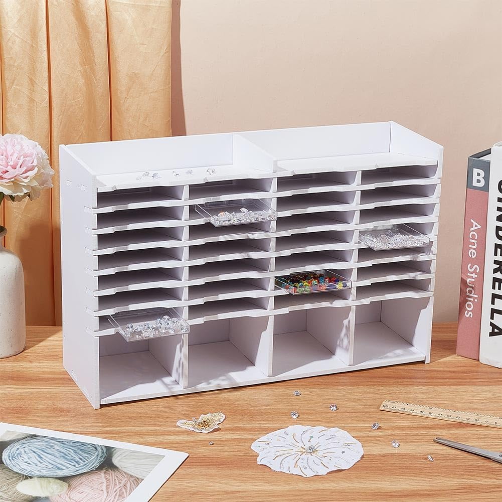 32 Slots Diamond Painting Tray Organizer PVC Detachable Diamond Painting Tray Tower Storage Holder