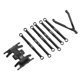 thumbnail image 3 of Para SCX24 Pull Rod Kit, Tamaño Pequeño Color Vivo 6 Piezas Peso Ligero Durable Para SCX24 Tie Rod Kit Para RC Car ANGGREK  GJ2720, 3 of 8