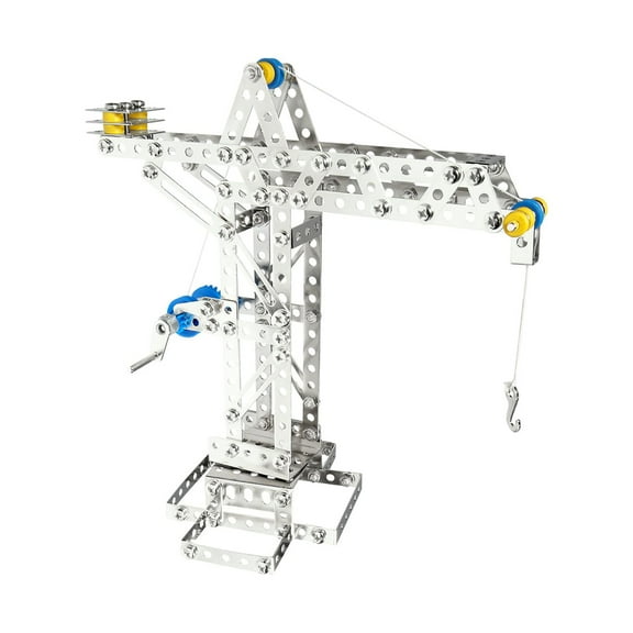 Eitech Crane and Windmill Construction Set and Educational Toy - Intro to Engineering and STEM Learning, Steel (10005-C05)