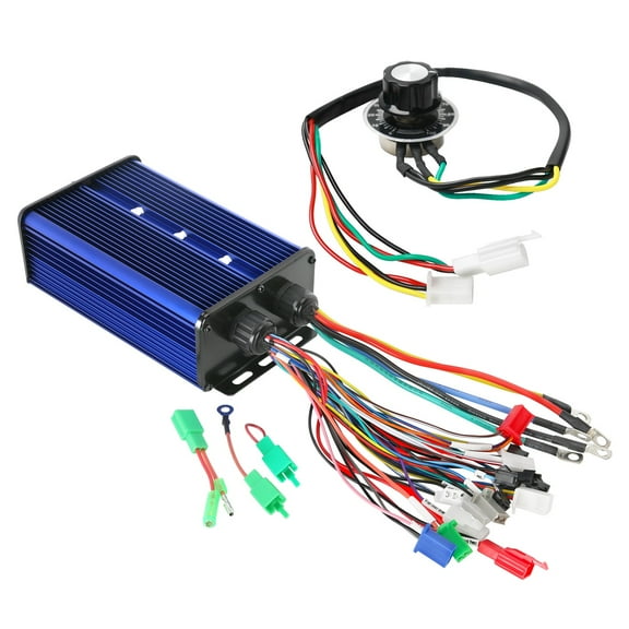 36V 48V 60V 72V 84V 45A-60A E Bike Brushless Motor Controller with Speed Control Switch Knob for Electric Bicycle Scooter Go Kart Golf Cart ATV Quad Razor Mini Bike Dirt Bike
