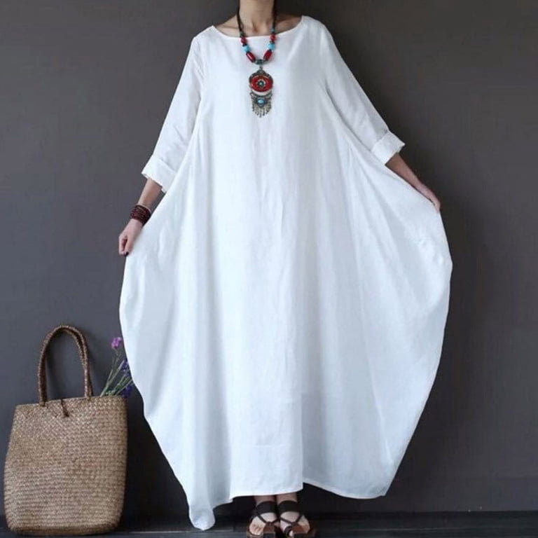 open lace back dress Roman Originals Slouch Cocoon Dress with Pockets for Women UK Ladies  Stretch Jersey Summer Spring Casual Harem Sleeveless Oversized Relaxed  Baggy Beach Regular Curve Plus Size - Plus Blue main image 0