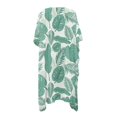 thumbnail image 2 of HELLHERO Polyester Long Kimono Swimsuit Cover Up for Summer Long Cardigan Free Size Bathing Suit Cover Up Tropical Foliage Print, 2 of 6
