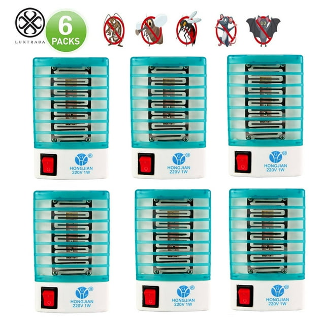 Luxtrada 6 Packs Insect Mosquito Killer Bug Zapper Indoor Plugin