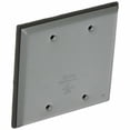 thumbnail image 1 of Hubbell Raco BC200S Two Gang Blank Cover - Gray, 1 of 1
