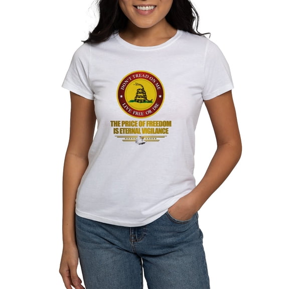 CafePress - (DTOM) The Price Of Freedom T Shirt - Women's Classic T-Shirt