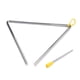 thumbnail image 3 of Campana de triángulo Triángulo de campana triangular de 10 pulgadas con mazo de metal. idiófono. percusión de acero. niños pequeños. ritmo de aprendizaje. educación temprana. instrumento musical. perc Maboto  Campana de triángulo, 3 of 6