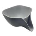 thumbnail image 4 of Cuenco colador para lavado de arroz, escurridor, herramienta de limpieza, colador de cocina, cuenco, escurridor para fregadero de cocina gris, 4 of 9