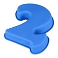 thumbnail image 3 of Silicone Number Cake Mold Pan Baking Tin Birthday Anniversary Number 2 Cake Mold (Random Color), 3 of 8