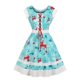 thumbnail image 2 of Vestido De Noche Manga Corta Mujer Cuello Redondo Alce Navidad Prom Usar Diario Ocasiones Especiales METRO Baoblaze Vestido de Navidad para mujer, 2 of 8