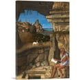 thumbnail image 1 of ARTCANVAS Saint Jerome Reading 1505 Canvas Art Print by Giovanni Bellini - Size: 26" x 18" (1.50" Deep), 1 of 9