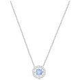 thumbnail image 1 of Swarovski Sparkling Dance Collier Rond - Bleu - Plaqué Rhodium -, 1 of 5