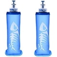 thumbnail image 1 of Paquete de 2 botellas de agua blandas, botellas de agua plegables de 250 ml para correr, senderismo, ciclismo, escalada, botellas de agua blandas azules, botellas de agua plegables Wa, 1 of 4