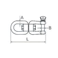 thumbnail image 2 of Destorcedor Gim Sports Ojo/Horquilla Inoxidable SS304 13X152Mm, 2 of 2