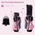 thumbnail image 3 of Costway Ultimate Women’s Complete Golf Club Set Golf Club Package Set with Rain Hood, Right Hand Pink, 3 of 12