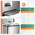 thumbnail image 4 of PayLessHere 13Gal Silver Trash Can - Stainless Steel w/Foot Pedal & Soft Close, 4 of 7
