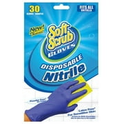 Big Time Products 11130-26 Disposable Nitrile Gloves, Latex & Powder Free, Blue, One Size, 30-Ct.