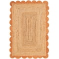 thumbnail image 2 of Sivi 4 x 6 Feet Handmade Scallop Braided Jute Rug - Natural Jute Area Rug, 2 of 13
