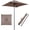 Brown, variant on NurtureTail 5ft Square Patio Umbrella, Outdoor Table Umbrella with 4 Sturdy Ribs, Fade Resistant & Waterproof Canopy, Market Umbrella for Deck, Pool, Backyard, Garden, Beach