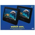 onn. 10" Dual Screen DVD Player with Digital Panel, Black