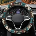 thumbnail image 6 of Renewold Car Steering Wheel Cover 15 Inch Universal Breathable Soft Anti-Slip Auto Accessories Steering Wheel Protector Fit for Most Vehicles, Southwest American Tribal Brown Teal, 6 of 7