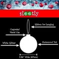 thumbnail image 4 of SLEETLY 18-Pack White Christmas Ball Ornaments – 2.36” Shatterproof Glitter Snowball Decorations for Holiday Xmas Tree Decor, 4 of 8