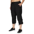 thumbnail image 3 of RBX Active Women's Plus Size Lightweight Woven Capri Pant With Pockets, 3 of 5