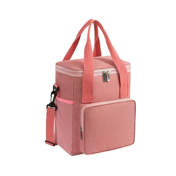 Bolso de comida campestre Wosthever para fiambrera hermética rosa