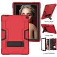 thumbnail image 3 of FIEWESEY Case for Walmart Onn 10.1" Pro, Heavy-Duty Drop-Proof Shock-Resistant Protective Case for Walmart Onn 10.1" Pro(Model: 100003562)+Tempered Glass Screen Protector(Red/Black, 1 Pack), 3 of 6