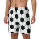 thumbnail image 1 of Balery Soccer Ball Bañador para hombre, shorts de playa de secado rápido con entrepierna y forro de compresión-Small, 1 of 6