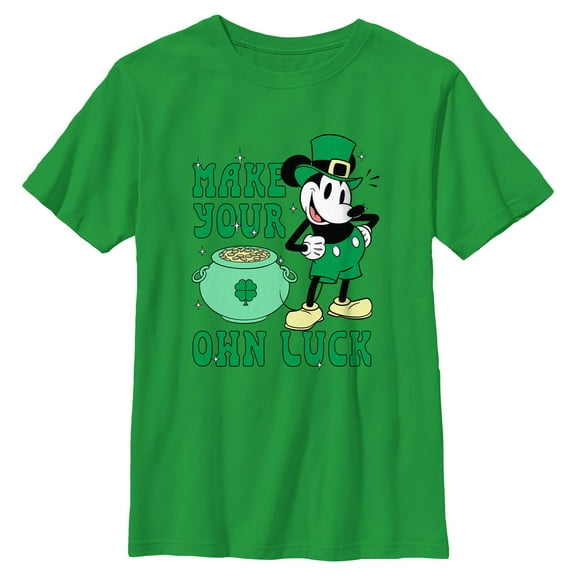 Boy's Mickey & Friends Make Your Own Luck Graphic T-Shirt