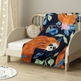 thumbnail image 2 of HENGT  Sloth Blanket Throw Blanket Flannel Blanket Cute Kids Blanket Bed Blanket Super Soft Flannel Sofa Blanket Sloth Blanket for Office, Bedroom, Travel, All Seasons, 2 of 6