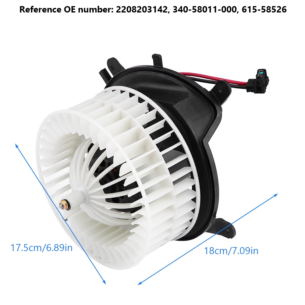 Heater Blower Motor w/Fan Cage Car Heater Blower Motor Fit for Mercedes