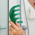 thumbnail image 5 of Scalp Massage Comb, Massager Scalp, Gua Sha Massage Tools for Lymphatic Drainage, Tension Headache Relief Tool, Brown Resin Thick 5-Finger Ball Head 4X2.5 in Small Detangling, 5 of 5