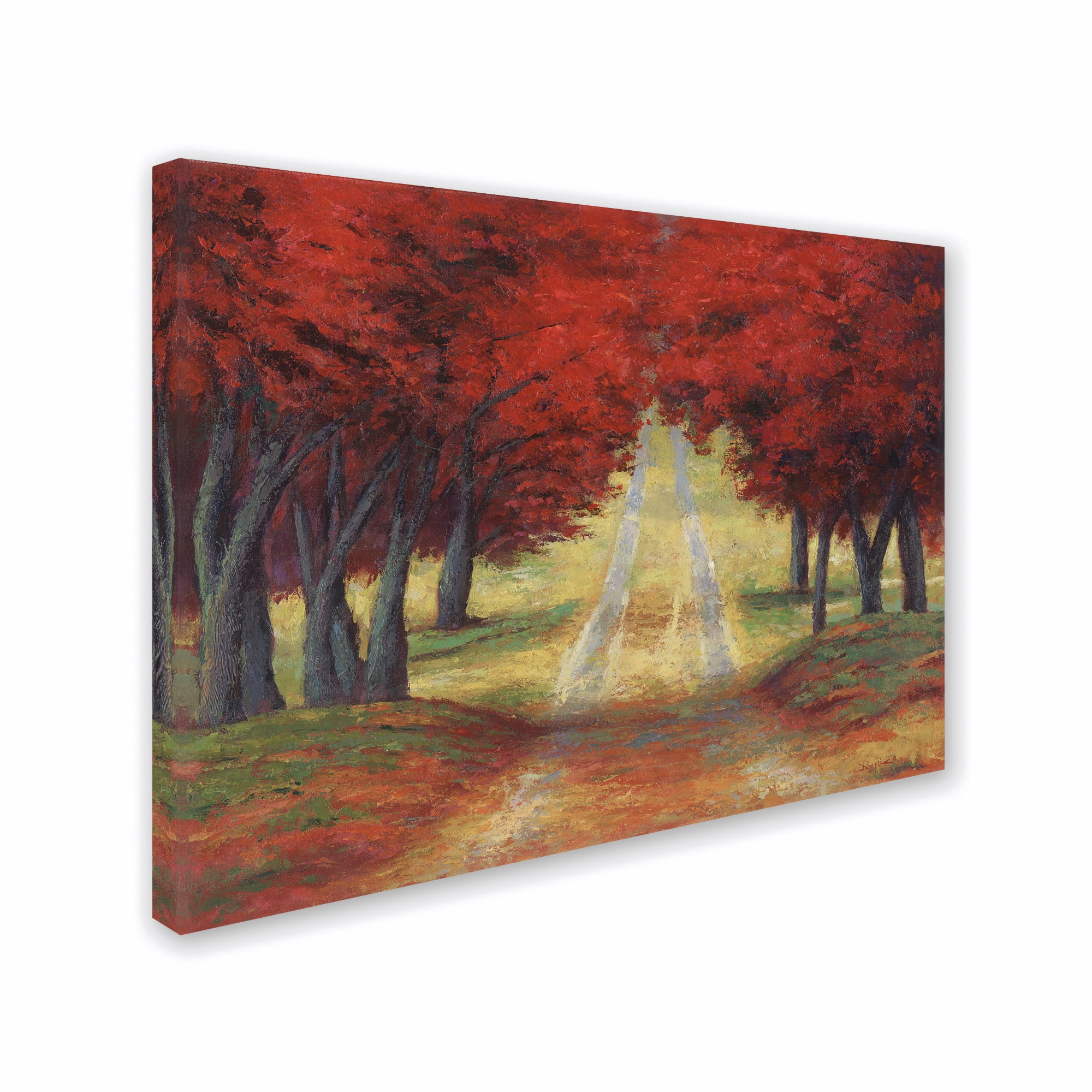 Trademark Fine Art 'Autumn Pathway' Canvas Art by Daniel Moises