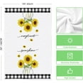 thumbnail image 6 of SM-XLHN Buffalo Plaid Yellow Hello Sunshine Sunflowers Love Summer Kitchen Towels Dish Towels, 18x26 Inch Farmhouse Decoration Hand Towels Set of 4, 6 of 6