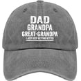 thumbnail image 2 of Dad Grandpa Great Caps Custom Baseball Cap Pigment Black Golf Hat Gifts for Her Workout Cap, 2 of 9