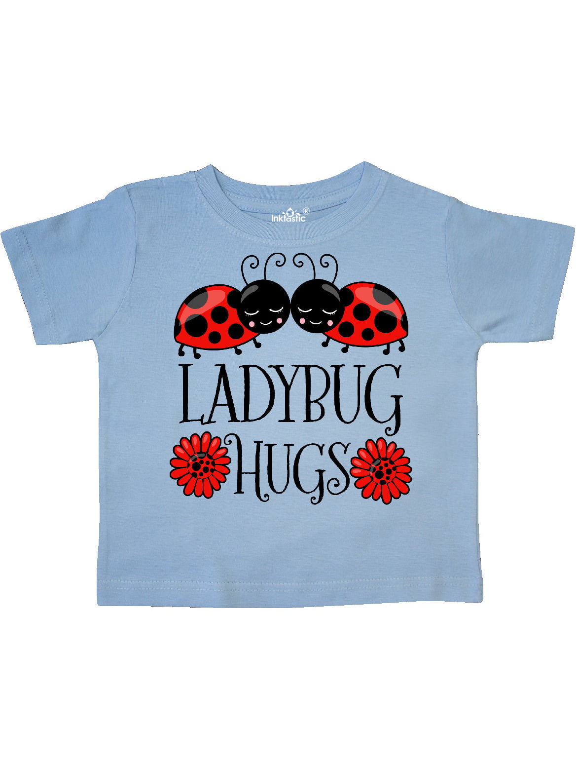 INKtastic - Ladybug Hugs Cute Pair of Ladybugs Toddler T-Shirt ...