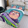 thumbnail image 3 of Buzz Lightyear 2 Themed Bed Sheet Set Three Piece Set 53x79 Inches Comfortable And Skin Friendly Unique Design Creating A Star Studded Night, 3 of 6